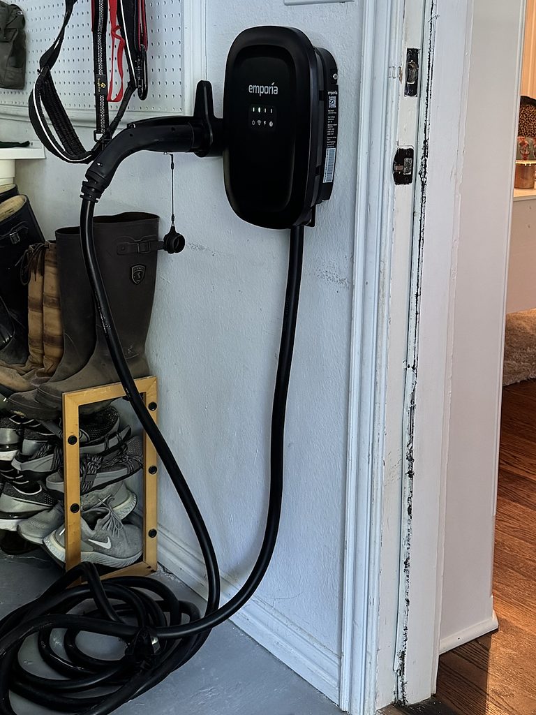 Emporia Level 2 EV charger — installed by VoltEdge EV Charging