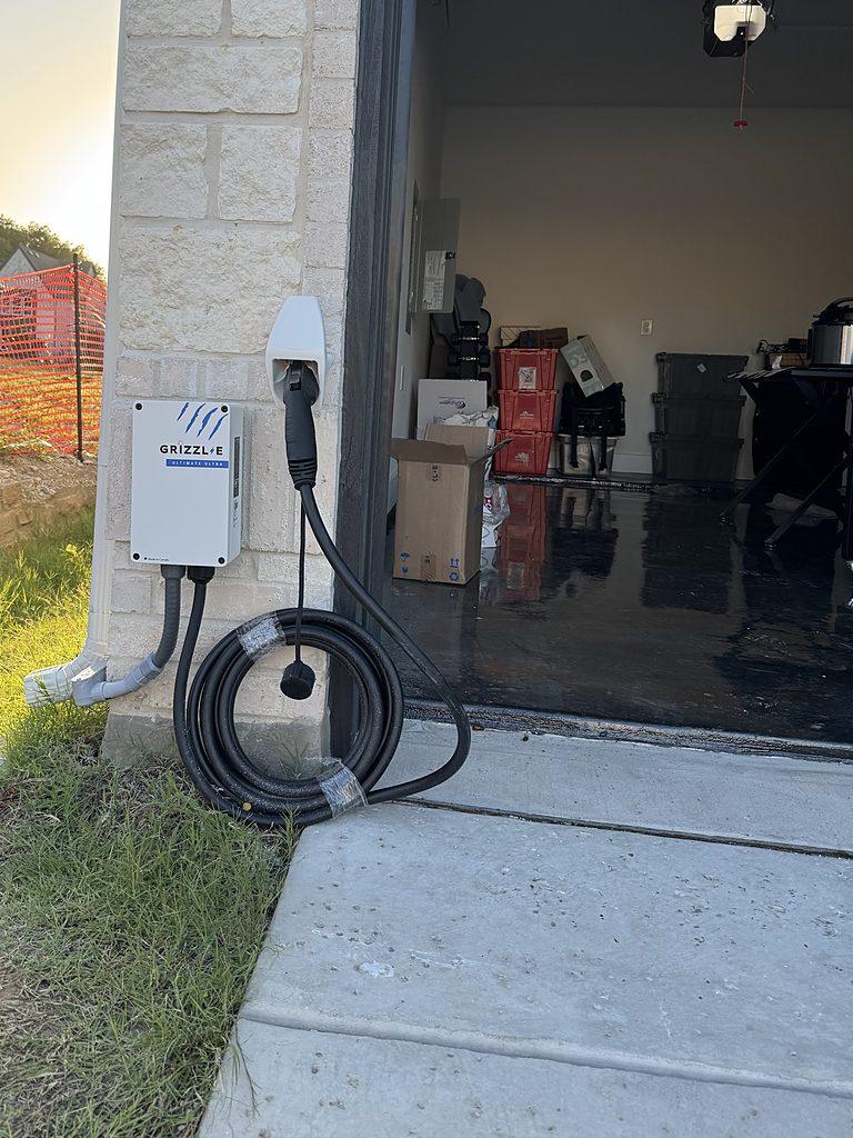Grizzl-E Level 2 outdoor charger — installed by VoltEdge EV Charging